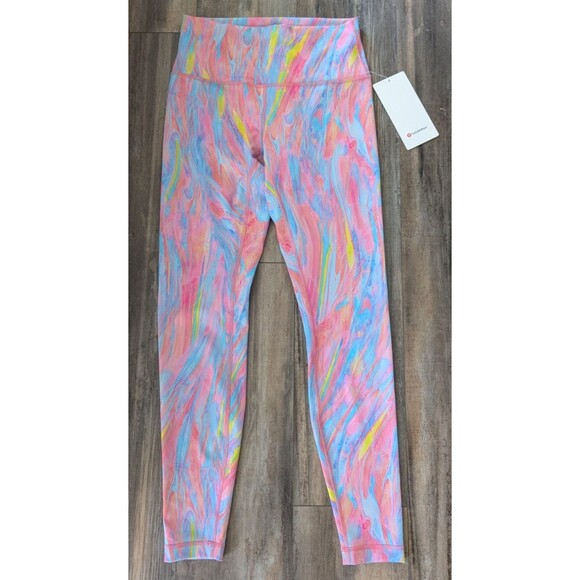 Lululemon Wunder Train High-Rise Tight 28" size 8 NWT Prism Marble unicorn 🦄 - Picture 1 of 4